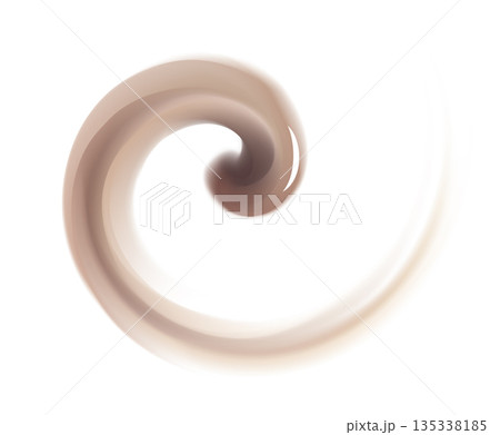 Vector background of swirling chocolate texture 135338185