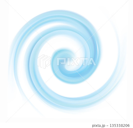 Vector background of blue swirling water texture 135338206