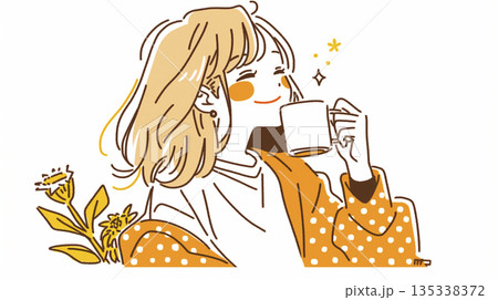 日々に充実感を感じている女の子 135338372