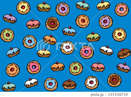 Donut. Vector drawing 135338714