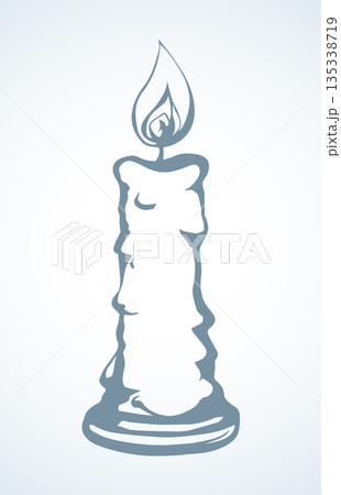 Candle. Vector drawing 135338719