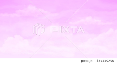 Pink sky vector background, cloudy weather, realistic cloudscape with fluffy clouds, heaven landscape cumulus effect Pink sky vector background, cloudy weather, realistic cloudscape with fluffy clouds, heaven landscape cumulus effect 135339250