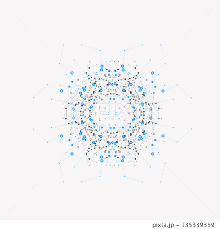 Abstract bright simple technology vector background. Connection structure Abstract bright simple technology vector background. Connection structure 135339389
