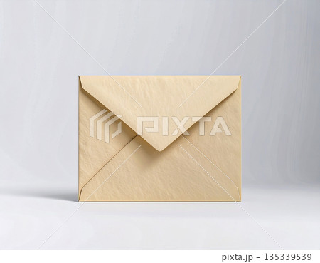 Abstract frame. Beige color. Post envelope in pastel colors. Design element. 135339539
