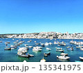 マルタの港町に広がる青い海と停泊するボートの風景 135341975