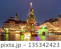 Old Town Market Square Warsaw Poland at Christmas 135342423