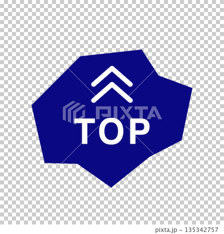ページトップへ戻るシンプルな矢印マーク付きアイコン ページトップへ戻るシンプルな矢印マーク付きアイコン 135342757