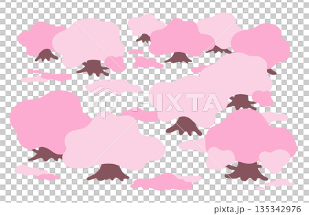 櫻桃樹例證 135342976