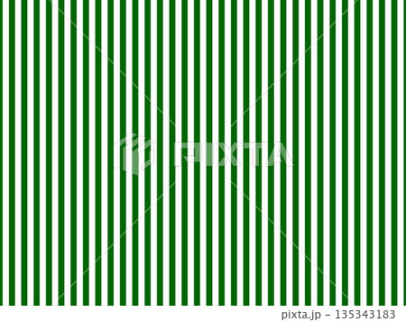 ストライプ縦縞の背景　緑色　シンプル　ベクター 135343183