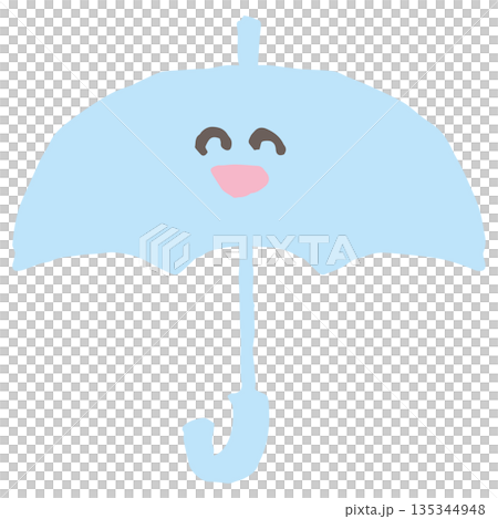 Soft spring colors Graduation and entrance series | Smiling umbrella (rain) illustration material Soft spring colors Graduation and entrance series | Smiling umbrella (rain) illustration material 135344948