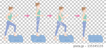 トランポリンクッション 踏み台昇降 トランポリンクッション 踏み台昇降 135345135