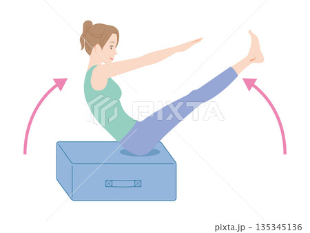 トランポリンクッション　座りV字 135345136