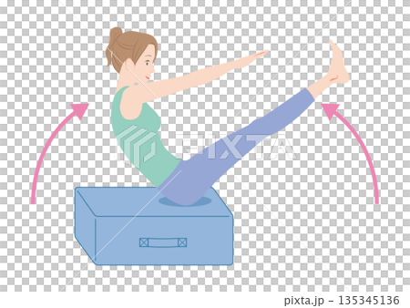 トランポリンクッション　座りV字 135345136