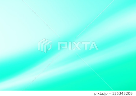 青緑色系　ゆるやかなラインの抽象的背景 135345209