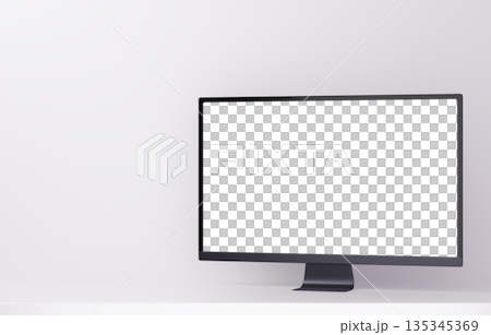 3D材質_顯示器_白色 135345369