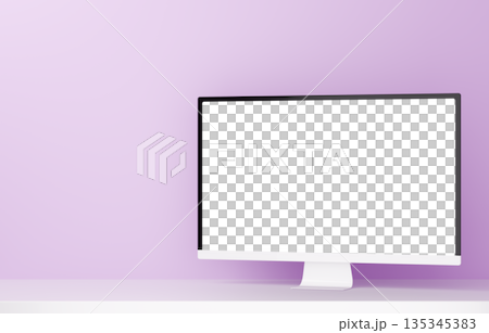3D材質_監視器_紫色 135345383