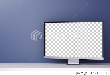 3D Material_Monitor_Navy 3D Material_Monitor_Navy 135345394