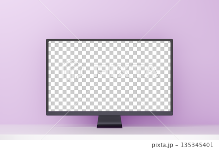3D材質_監視器_紫色 135345401