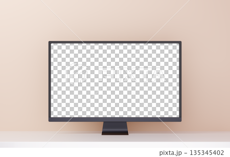 3D材質_顯示器_米色 135345402