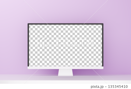 3D材質_監視器_紫色 3D材質_監視器_紫色 135345410