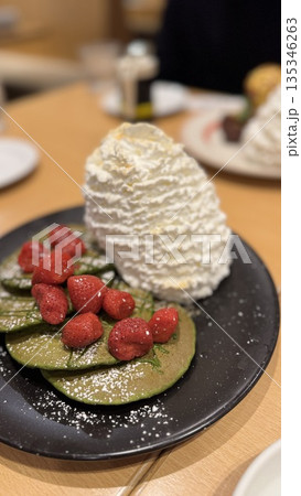 パンケーキ　抹茶 135346263