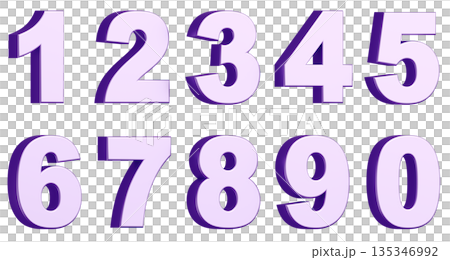 3D background material_numbers_metallic_purple 3D background material_numbers_metallic_purple 135346992