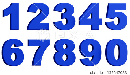 3D背景素材_数字_青 3D背景素材_数字_青 135347088