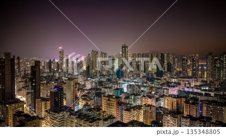 Jan 9 2026 Sham Shui Po Residential Area with Mong Kok Skyline Backdrop Jan 9 2026 Sham Shui Po Residential Area with Mong Kok Skyline Backdrop 135348805