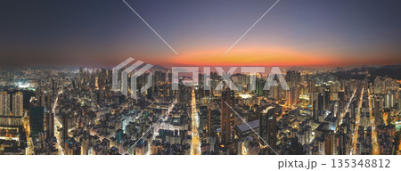 Jan 9 2026 Bustling Streets of Yau Tsim Mong District in Hong Kong 135348812