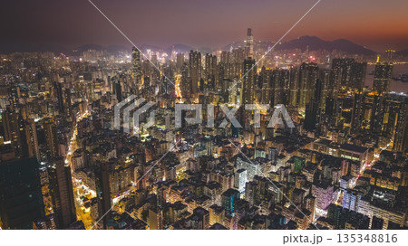 Jan 9 2026 Bustling Streets of Yau Tsim Mong District in Hong Kong Jan 9 2026 Bustling Streets of Yau Tsim Mong District in Hong Kong 135348816