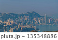 Jan 11 2022 Stunning Victoria Harbour Skyline View at Sunset Hong Kong 135348886
