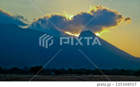 Beautiful view of Mount Baluran, Baluran National Park, East Java, Indonesia Beautiful view of Mount Baluran, Baluran National Park, East Java, Indonesia 135349557