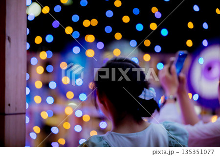 【愛知県飛島村】とびしま宵あかり　風鈴とイルミネーションの絶景をスマホで撮影 135351077