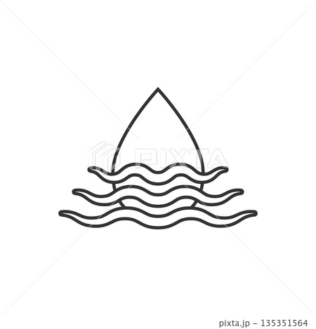 Water drop icon in flat style. Liquid vector illustration on white isolated background. Droplet business concept. Water drop icon in flat style. Liquid vector illustration on white isolated background. Droplet business concept. 135351564