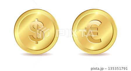 Coin icon in flat style. Money stack vector illustration on white isolated background. Cash currency sign business concept. Coin icon in flat style. Money stack vector illustration on white isolated background. Cash currency sign business concept. 135351791