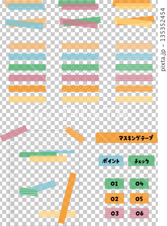 Colorful masking tape set | For decoration, planning, and headings | Masking tape, tape, stationery Colorful masking tape set | For decoration, planning, and headings | Masking tape, tape, stationery 135352454