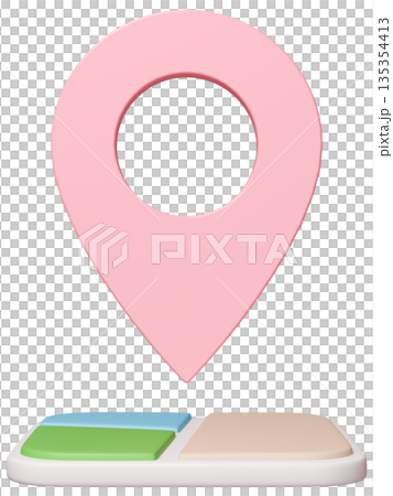 3D image_map pin_pink 135354413