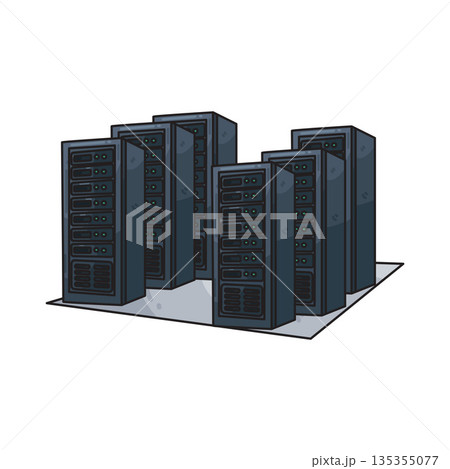 illustration of Data Center 135355077
