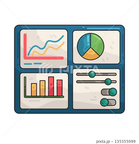 illustration of Dashboard illustration of Dashboard 135355099