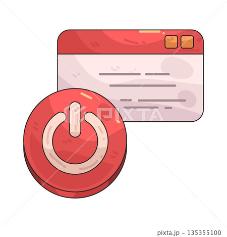 illustration of Web Power Button illustration of Web Power Button 135355100