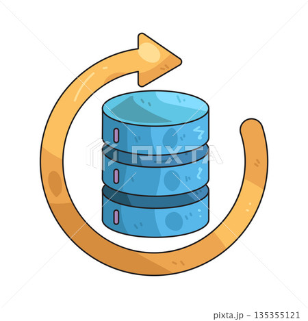 illustration of Data Restore illustration of Data Restore 135355121