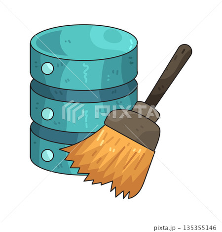 illustration of Data Clean 135355146