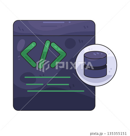 illustration of Data Code illustration of Data Code 135355151