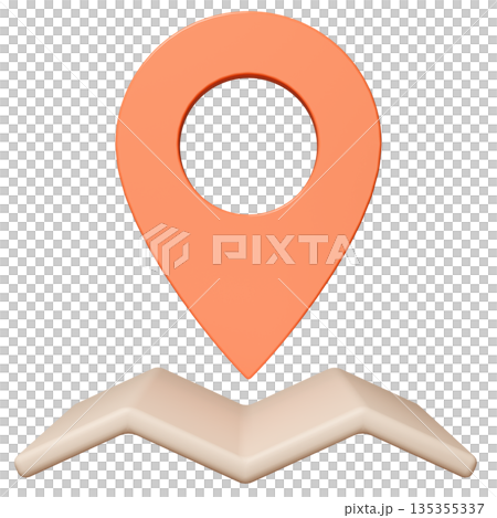 3D 影像地圖 pin_orange 135355337
