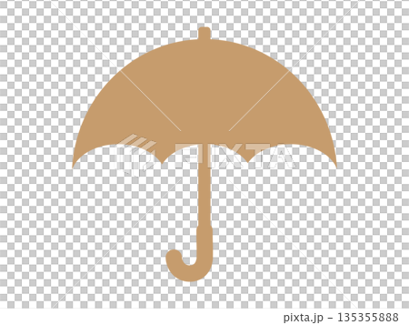 傘のマーク（雨のアイコン） 135355888