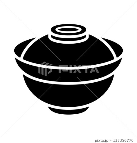 蓋つき丼ぶりのアイコン 135356770
