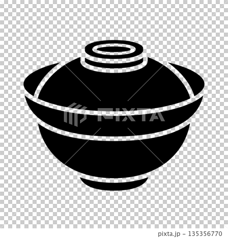 蓋つき丼ぶりのアイコン 135356770