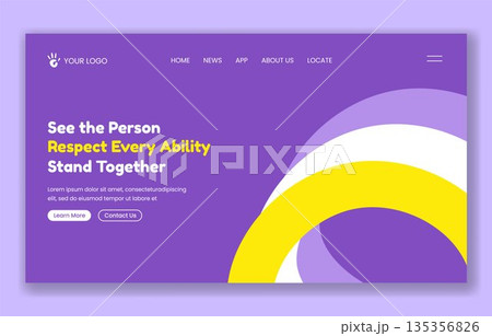 World Down Syndrome Day Social Media Landing Page Cartoon Hand Drawn Background Illustration World Down Syndrome Day Social Media Landing Page Cartoon Hand Drawn Background Illustration 135356826