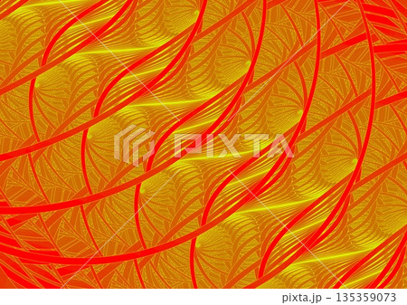 紅壁に描かれた金波の紋様 紅壁に描かれた金波の紋様 135359073