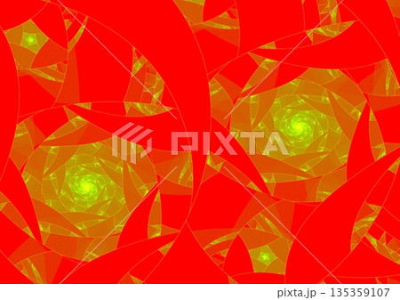 紅壁に描かれた金波の紋様 紅壁に描かれた金波の紋様 135359107